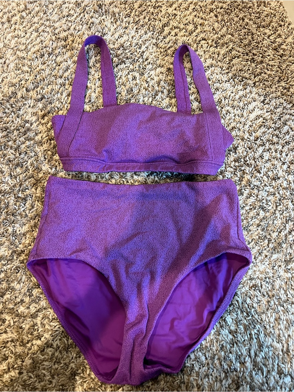 Calia Purple Two-Piece Style Swimsuit
